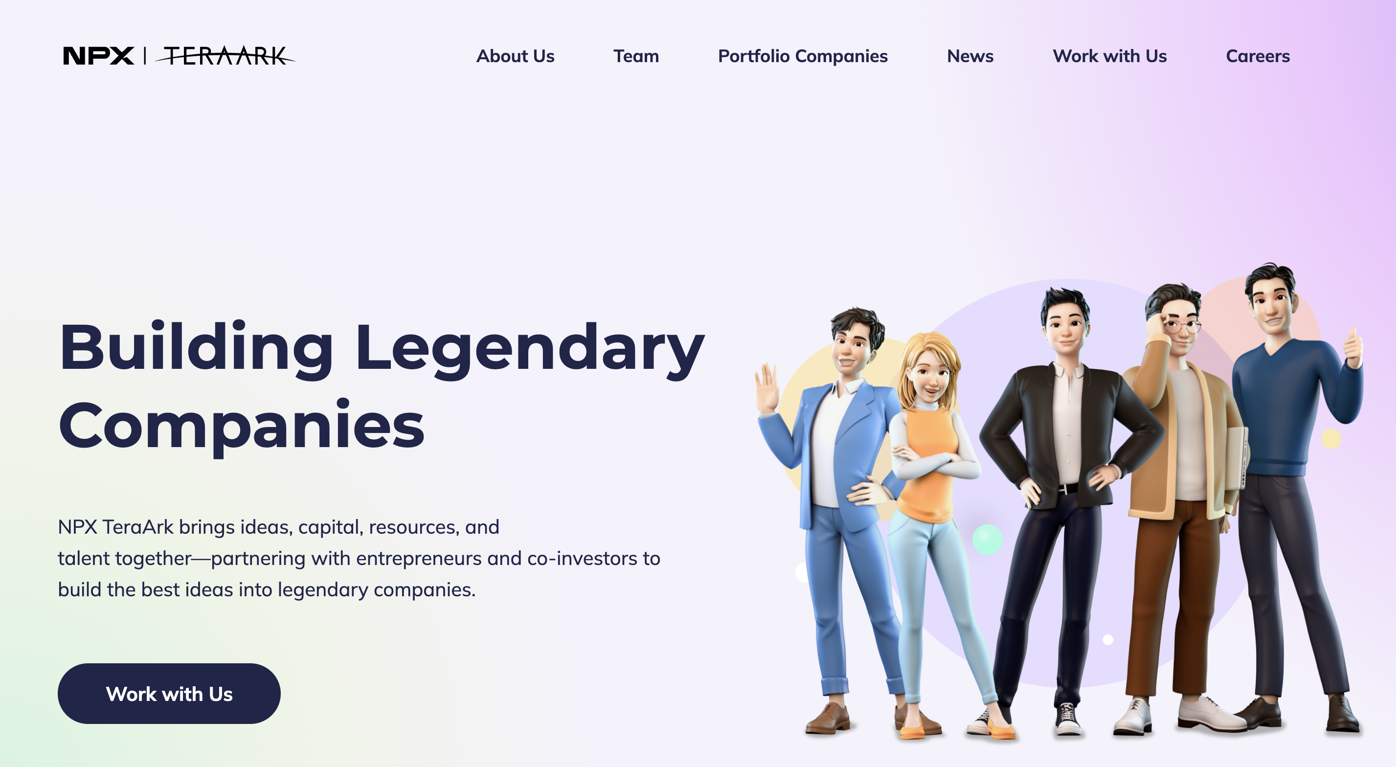 NPX Teraark official website homepage